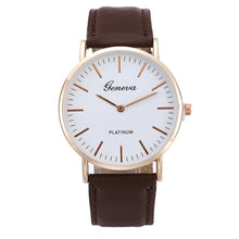 Load image into Gallery viewer, Men's Quartz Watch Retro Simple Leather Band Watch Analog Ultra Thin Dial Quartz Wrist Watch שעון גברים horloge man