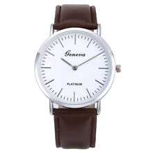 Load image into Gallery viewer, Men's Quartz Watch Retro Simple Leather Band Watch Analog Ultra Thin Dial Quartz Wrist Watch שעון גברים horloge man