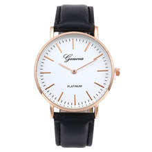 Load image into Gallery viewer, Men's Quartz Watch Retro Simple Leather Band Watch Analog Ultra Thin Dial Quartz Wrist Watch שעון גברים horloge man