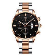Load image into Gallery viewer, Fashion Business Watches Luxury Men'S Stainless Steel Male Quartz Watch Man Wristwatch Military Sport Clock Relogio Masculino