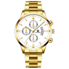 Load image into Gallery viewer, Fashion Business Watches Luxury Men'S Stainless Steel Male Quartz Watch Man Wristwatch Military Sport Clock Relogio Masculino