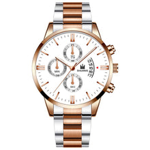 Load image into Gallery viewer, Fashion Business Watches Luxury Men'S Stainless Steel Male Quartz Watch Man Wristwatch Military Sport Clock Relogio Masculino