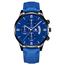Load image into Gallery viewer, 2020 relogio masculino Fashion Black Sport Watch Men'S Luxury Leather Band Quartz Wristwatch casual sports Date Watches For Male