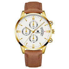 Load image into Gallery viewer, 2020 relogio masculino Fashion Black Sport Watch Men'S Luxury Leather Band Quartz Wristwatch casual sports Date Watches For Male