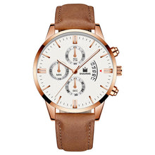 Load image into Gallery viewer, 2020 relogio masculino Fashion Black Sport Watch Men'S Luxury Leather Band Quartz Wristwatch casual sports Date Watches For Male