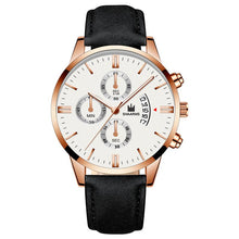 Load image into Gallery viewer, 2020 relogio masculino Fashion Black Sport Watch Men'S Luxury Leather Band Quartz Wristwatch casual sports Date Watches For Male