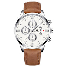 Load image into Gallery viewer, 2020 relogio masculino Fashion Black Sport Watch Men'S Luxury Leather Band Quartz Wristwatch casual sports Date Watches For Male