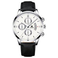 Load image into Gallery viewer, 2020 relogio masculino Fashion Black Sport Watch Men'S Luxury Leather Band Quartz Wristwatch casual sports Date Watches For Male