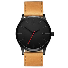 Load image into Gallery viewer, Men's watch 2019 Unisex Fashion Leather Band men Quartz Men's Wrist Watch Clock Minimalist watch montre homme erkek kol saati