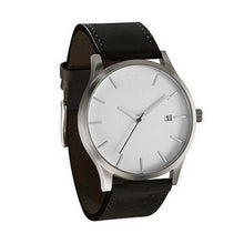 Load image into Gallery viewer, Dropshipping Couple Fashion Leather Band Analog Quartz Round Wrist Business men's watch Male Clock Wristwatch erkek kol saati