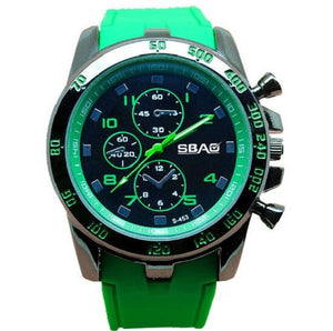 SBAO High Cost-effective Men Sports Watch Top Quality Durable Silicone Military Colorful Men's Quartz Wrist watch reloj hombre