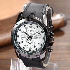 SBAO High Cost-effective Men Sports Watch Top Quality Durable Silicone Military Colorful Men's Quartz Wrist watch reloj hombre