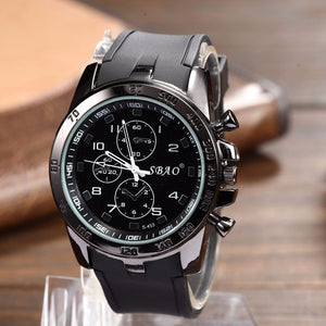 SBAO High Cost-effective Men Sports Watch Top Quality Durable Silicone Military Colorful Men's Quartz Wrist watch reloj hombre