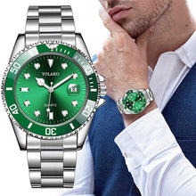 Load image into Gallery viewer, Men's Watch New Luxury Business Watch Men Waterproof Date Green Dial Watches Fashion Male Clock Wrist Watch Relogio Masculino
