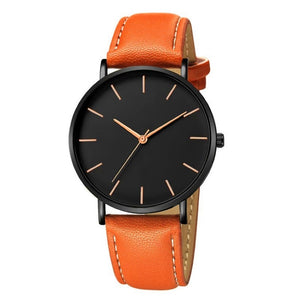 Luxury Watch Men Ultra-thin leather band Quartz Wrist Watch Male Clock reloj hombre relogio masculino Men's Quartz Casual Watch